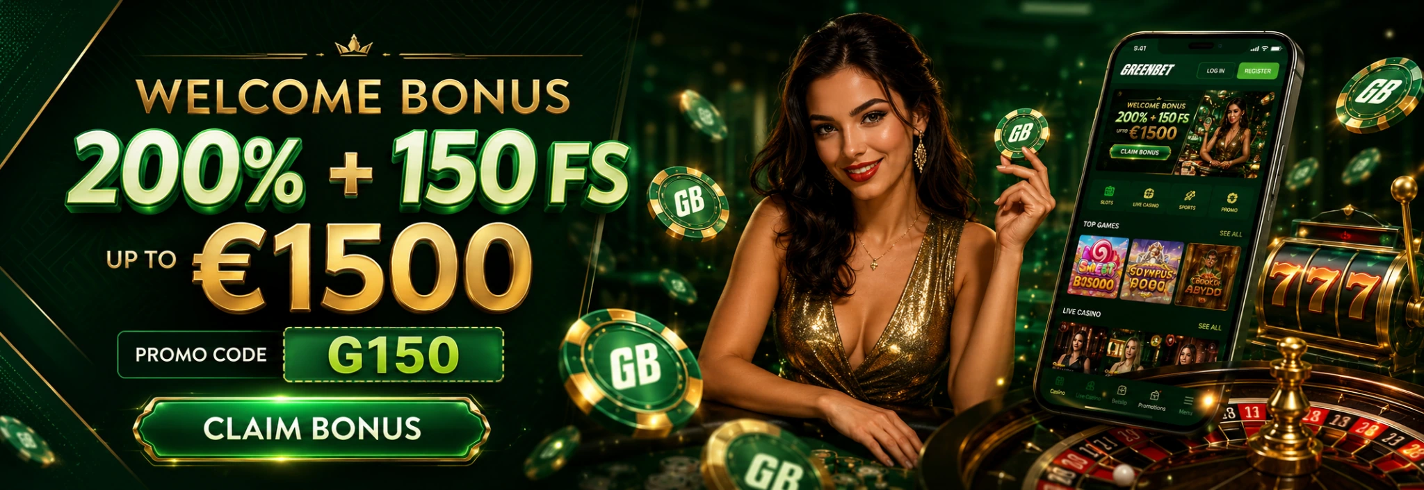 GREENBET banner GREENBET banner